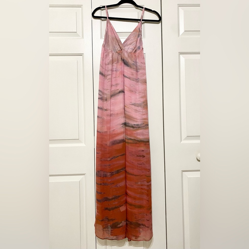 Gypsy 05 Pink and Coral Ombre Maxi Dress
